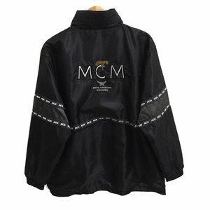 RARE! Vintage Mode Creation Munchen(MCM) Big Logo Embroidered Zipper Windbreaker